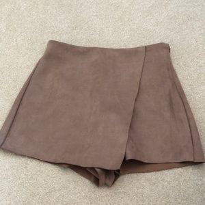 Carmel suede skort